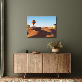 Obraz - latające balony na pustyni (70x50 cm)