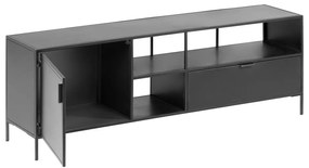 Czarna komoda pod TV Kave Home Shantay