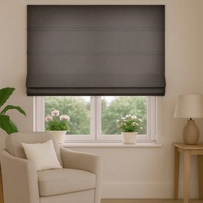 Roleta rzymska na wymiar Enjoy popielata miękka gruba - do 140 cm