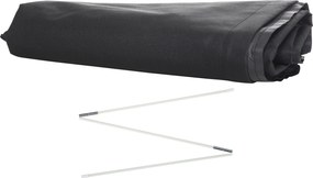 Outsunny Osłona na Parasole, Pokrowiec na Parasole, Odporny na Warunki Pogodowe, z Boczną Kieszenią, Czarny