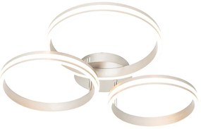 Lampa sufitowa stalowa z LED 3-stopniowy ściemniacz 3-światła - NavaraDesignerski Oswietlenie wewnetrzne