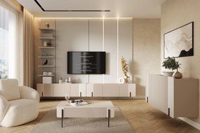 Komoda Malmi 150 cm wisząca - kaszmir / czarny