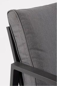 Antracytowy aluminiowy zestaw mebli ogrodowych dla 4 osób Hilde – Bizzotto