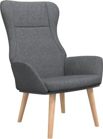 Ciemnoszary tapicerowany fotel wypoczynkowy H3-M80