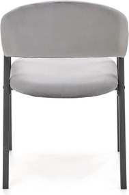 Velvetowe krzesło z podłokietnikami K473