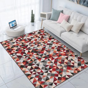 Czerwono-szary chodnik odpowiedni do prania 80x200 cm Ignite – Mila Home