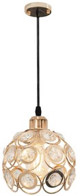 LAMPA WISZĄCA SUFITOWA KRYSZTAŁOWAA APP208-1C Złota