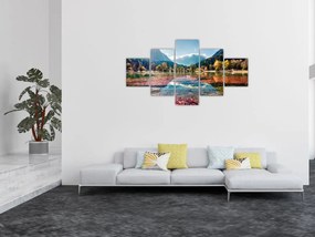 Obraz - Jezioro Jasna, Gozd Martuljek, Alpy Julijskie, Słowenia (125x70 cm)