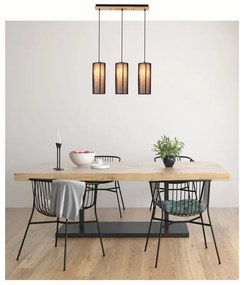 Lampa wisząca z tekstylnym kloszem Kioto – Candellux Lighting