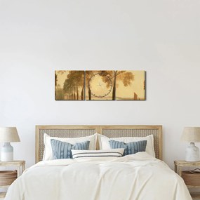 Obraz - Joseph Mallord William Turner, Mortlake Terrace, reprodukcje (z zegarem) (90x30 cm)