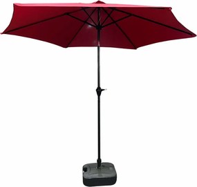 Czerwony okrągły parasol ogrodowy N2-Z20