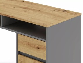 Biurko B-012 dąb artisan/antracyt SIGNAL