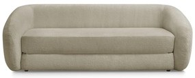 Jasnobrązowa rozkładana sofa z tkaniny szenilowej 228 cm Neyo – Bobochic Paris
