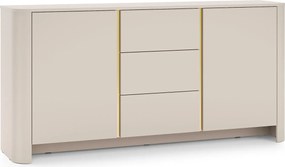 Kaszmirowa długa komoda z 3 szufladami M3-P98