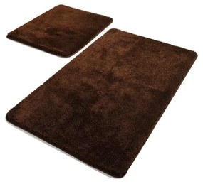 Ciemnobrązowe dywaniki łazienkowe zestaw 2 szt. 60x100 cm Havai – Foutastic