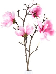 Sztuczna kwiat Magnolia jasnoróżowa, 86 cm