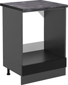 Szafka kuchenna czarny wysoki połysk 60x60x81.6 r-line