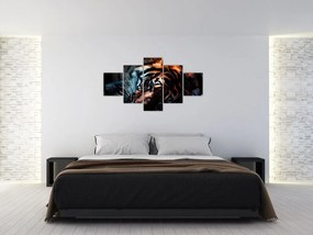 Obraz leżącego tygrysa (125x70 cm)