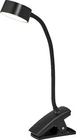 Osram - ściemnialna lampka biurkowa z klipsem OFFICE LINE LED/4,8W/230V czarna