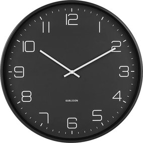Zegar ścienny Lofty - Czarny - Ø40cm