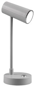 Jasnoszara lampa stołowa LED ze ściemniaczem (wys. 28 cm) Lenny – Reality