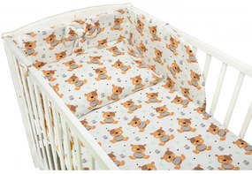 Pościel 120x90 do łóżeczka 120x60 poszewki z wypełnieniem - miś teddy