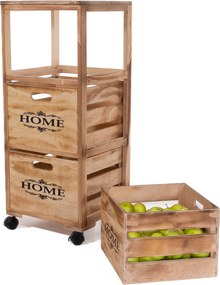 Mobilny regał z szufladami, organizer kuchenny na kółkach