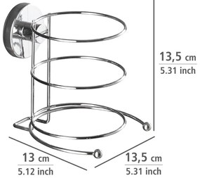 Uchwyt na suszarkę do włosów MILAZZO, Vacuum-Loc - stal chromowana, WENKO