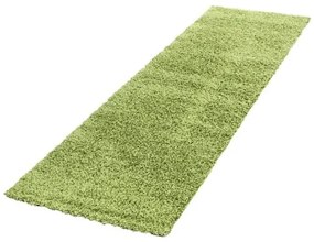 Dywan shaggy jednokolorowy zielony 80 cm x 250 cm