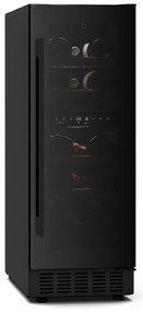 Klarstein Velaire 57cm 17 butelek Winiarka dwustrefowa Czarny