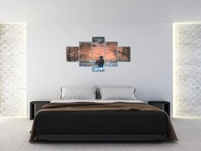Obraz - Ilustracja przedstawiająca wojownika (125x70 cm)