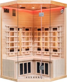 Sauna wewnętrzna niskotemperaturowa infrared na podczerwień 2 - 3 osobowa 120 x 120 CM