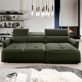 Narożnik MURILLO S Mini z elektryczną regulacją siedziska Prawostronny w tkaninie VOGUE 11 WERSAL