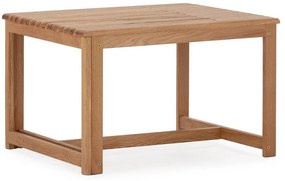 Stolik z litego drewna dębowego w naturalnym kolorze 60x70 cm Unai – MOME