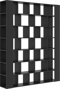 Czarny duży regał biblioteczka do salonu G5-L86