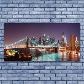 Zdjęcie na płótnie Wieczorne Światła Wielkiego Mostu