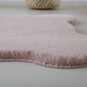 Dywan pluszowy dziecięcy Caty misio różowy 80 cm x 100 cm