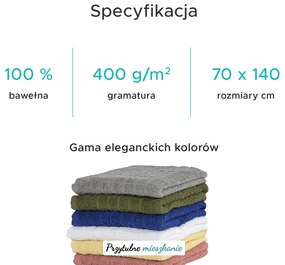 Ręcznik SOFT kremowy 70x140 cm, 100% bawełna