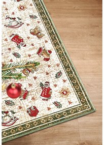 Zielony dywan z mieszanki bawełny ze świątecznym motywem 50x80 cm Toy's Delight Green Christmas – Villeroy&amp;Boch