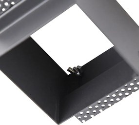 Wpuszczany reflektor czarny, regulowany i obracany, bez obramowania - Oneon Honey