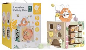 Classic world drewniana kostka edukacyjna sensoryczna 5w1