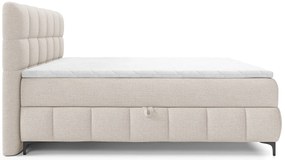 Kremowe pikowane łóżko kontynentalne 5 rozmiarów B8-L09