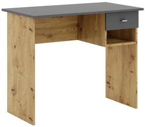 Biurko RICO dąb artisan/szary