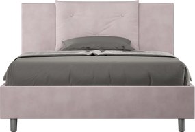 Łóżko bez stelaża tapicerowane 140x210 microfibra kolor lawendy Appia
