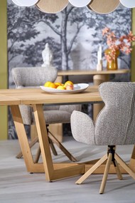 MASSIVE 3 stół rozkładany 160-250x90x77 cm dąb naturalny 6-10 osobowy