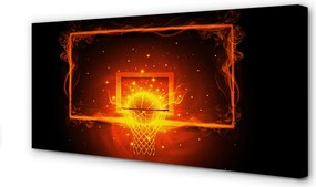 Obraz drukowany na płótnie Dynamiczny Rzut Do Kosza