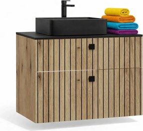 Wisząca szafka 60 cm dąb evoke N2-B09