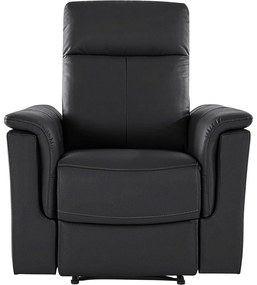 Czarny skórzany fotel wypoczynkowy Southbrook – Støraa