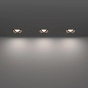 Eglo 902276-ZESTAW 3xLED Przydymione oprawy sufitowe SALABATE LED/4,9W/230V śr.8,8cm IP65 chrom