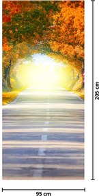 Fototapeta na drzwi - Brama z wierzchołków drzew (95x205cm)